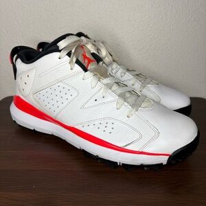 Air Jordan VI (6) Retro 2015 Golf Shoes Low Infrared Size 10.5 800657 123 White